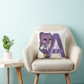 ガールアニメガチャデコールパープルアリ クッション (椅子)
