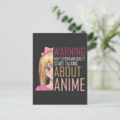 ガールアニメ恋人マンガコスプレファン10代の ポストカード (スタンド正面)