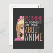 ガールアニメ恋人マンガコスプレファン10代の ポストカード (正面/裏面)