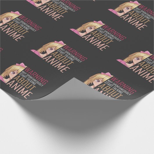 ガールアニメ恋人マンガコスプレファン10代の ラッピングペーパー (角)