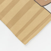 ガールアニメ，コーヒーの場所でメイクアップを使用 フリースブランケット (角)