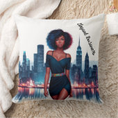 ガールアフロスタイリッシュヘアファッション事業 クッション (ブランケット)