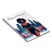 ガールアフロスタイリッシュヘアファッション事業 ノートブック (右側)