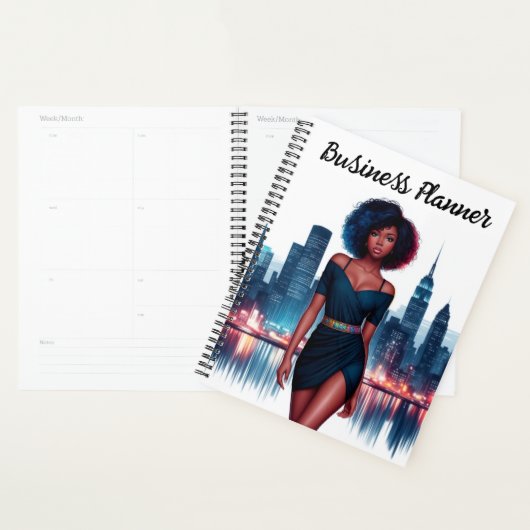 ガールアフロスタイリッシュヘアファッション事業 プランナー手帳 (ディスプレー)