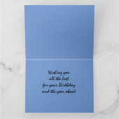 ガールアブセーリング登山者誕生日カード カード (内部)