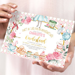 ガールアリスinワンダーランド1stバースデーティーパーティー 招待状