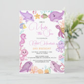 ガールアンダーザシーアニマルズ海誕生日 招待状 (スタンド正面)