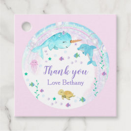 ガールアンダーザシースクエアメッセージカード フェイバータグ