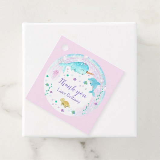 ガールアンダーザシースクエアメッセージカード フェイバータグ (インサイチュ)