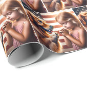 ガールアンドゴールデン祈レトリバー ラッピングペーパー (ロールコーナー)