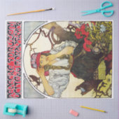 ガールアンドゼラニウム、ミュシャ 薄葉紙 (クラフト)