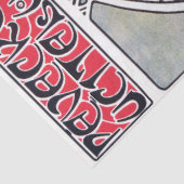 ガールアンドゼラニウム、ミュシャ 薄葉紙 (詳細)