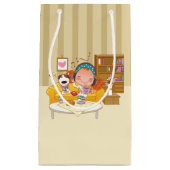 ガールアンドドッグ抱き枕 スモールペーパーバッグ (正面)