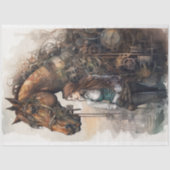 ガールアンドホーススチームパンク2デコペ紙 薄葉紙 (正面)