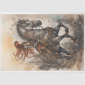 ガールアンドホーススチームパンク3デコペ紙 薄葉紙 (正面)