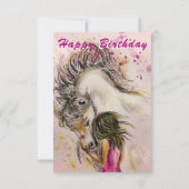 ガールアンドホースハッピーバースデーカード (裏面)