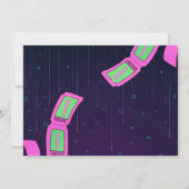 ガールアーケードバースデーパーティーフォト招待状 招待状 (裏面)