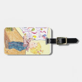 ガールアーティストキッドパーソナライズされたラゲッジタグ ラゲッジタグ (正面横)