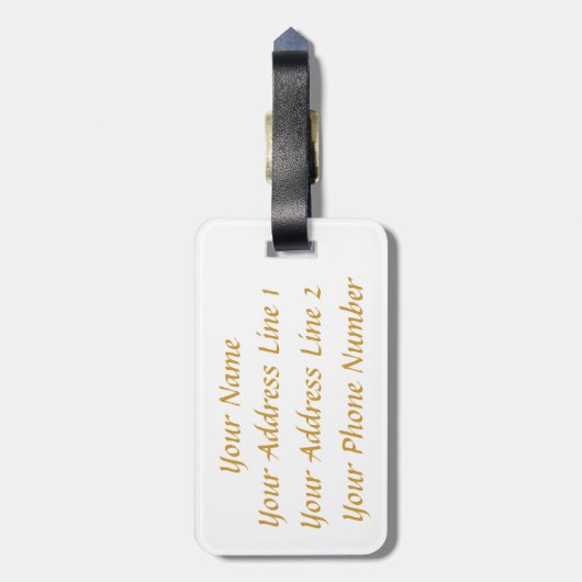 ガールアーティストキッドパーソナライズされたラゲッジタグ ラゲッジタグ (裏面縦)