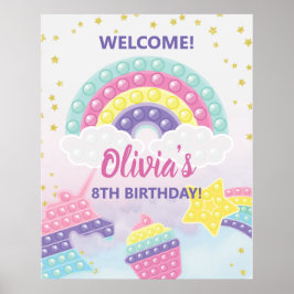 ガールイッポップ・アートのトファイドバースデーパーティー ポスター