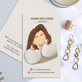 ガールイヤリング表示カード 名刺