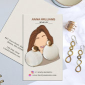 ガールイヤリング表示カード 名刺