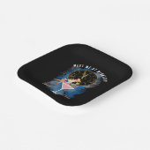 ガールインアマルティニガラス新年のイブ紙プレート ペーパープレート (傾斜あり)