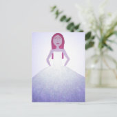 ガールイングリッタードレスポストカード ポストカード (スタンド正面)