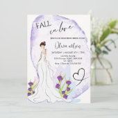 ガールインザガーデンブライダルシャワー-エレガントフローラ 招待状 (スタンド正面)
