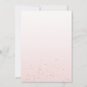 ガールインボウ誕生日招待状名門私立校風のパーティー 招待状 (裏面)