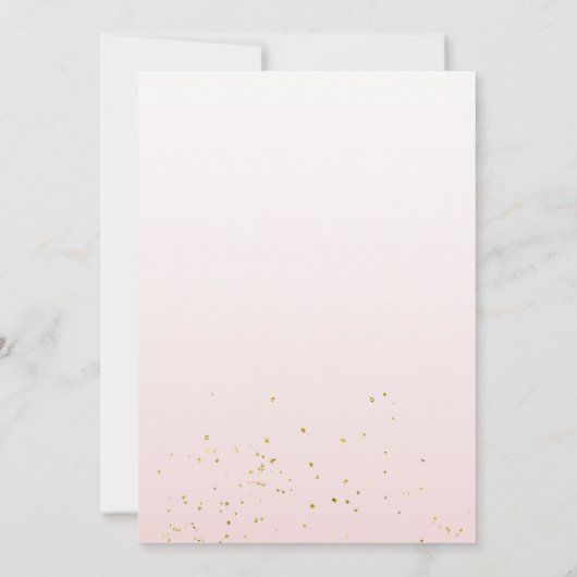 ガールインボウ誕生日招待状名門私立校風のパーティー 招待状 (裏面)