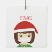 ガールイン顔マスククリスマス2020 セラミックオーナメント (裏面)