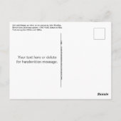 ガールウィズキットアメリカビクトリアンフォークアートバラ ポストカード (裏面)