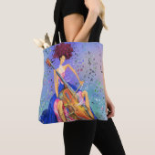 ガールウィズチェロミュージカルトートバッグファンタスティックメロディ トートバッグ (クローズアップ)