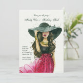 ガールウィズハット招待状 招待状 (スタンド正面)