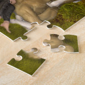 ガールウィズホース花ファンタジーアートジグソーパズル ジグソーパズル (側面)