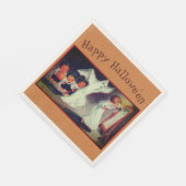 ガールウィズ幽霊カスタムハローウィンパーティナプキンス スタンダードランチョンナプキン (角)