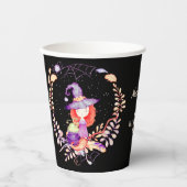 ガールウィッチ誕生日水彩 紙コップ (正面)