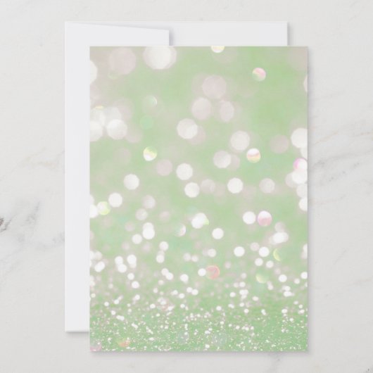 ガールウィンターベビーシャワー招待状 招待状 (裏面)