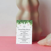 ガールウィンターベビーシャワー招待状 招待状