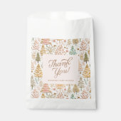 ガールウィンターワンダーランド赤ちゃんシャワー フェイバーバッグ (正面)