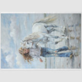 ガールウォークスホワイトホースビーチファームハウスデクページ 薄葉紙 (正面)