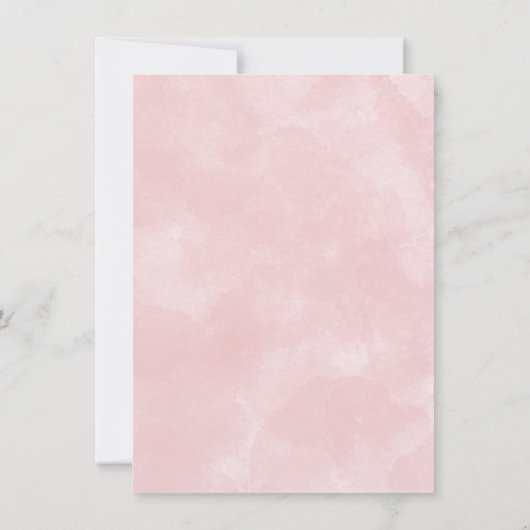 ガールウォーターの色ウッドランド動物のフローラ赤ちゃんシャワー 招待状