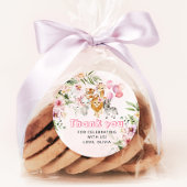 ガールウォーターの色サファリ誕生日パーティー ラウンドシール