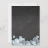 ガールウォーターカラーラバーダックシャルボード誕生日 招待状 (裏面)