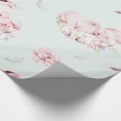 ガールウォーターベビーベビーシャワーラッピング紙 ラッピングペーパー (角)