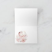 ガールウォーター色ベビーサンキューカード サンキューカード (内部)