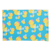 ガールウォーター色ラバーダック枕ケースセット 枕カバー (正面左)