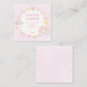 ガールウォーター色レインボーおむつラッフル エンクロージャーカード (正面/裏面)