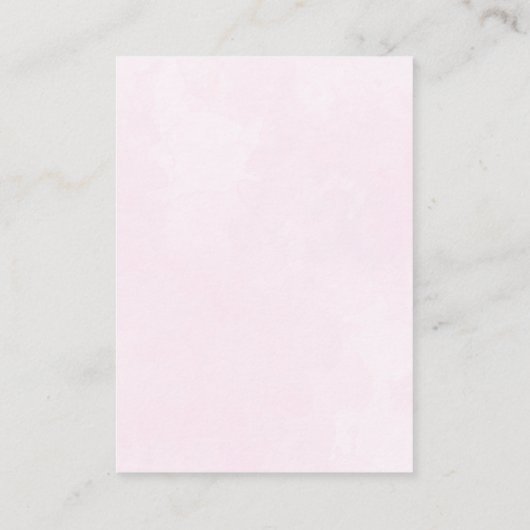 ガールウォーター色レインボーブックベビー エンクロージャーカード (裏面)